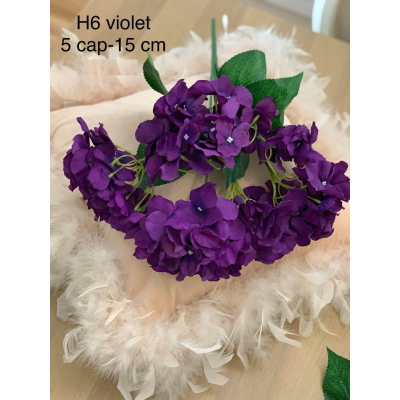 Buchet 5 fire hortensie cod h6 Violet