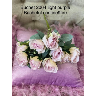 Buchet trandafiri cod 2064 light purple