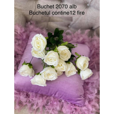 Buchet trandafiri cod 2070 Alb