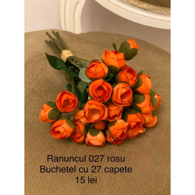 Buchetel ranuncul cod 027 rosu