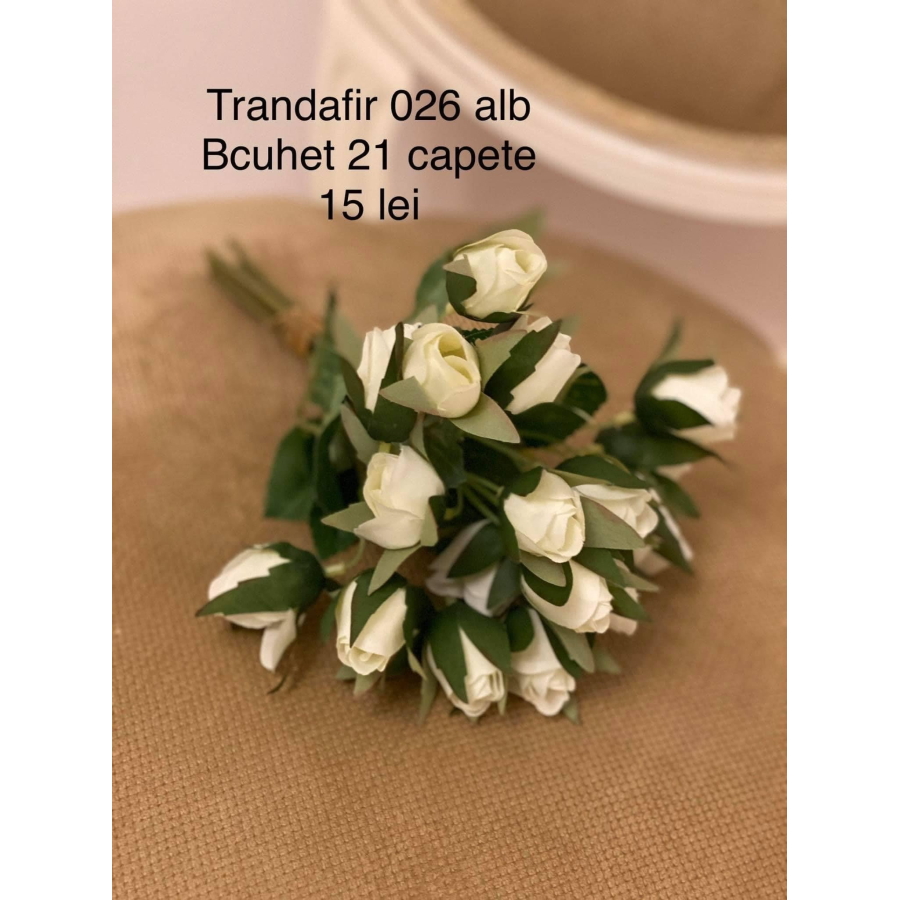 Buchetel trandafiri cod 026 alb