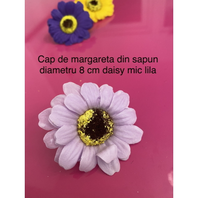 Cap floare sapun daisy mic lila