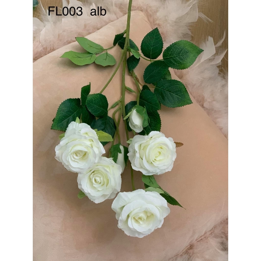 Crenguta 6 trandafiri cod FL003 Alb