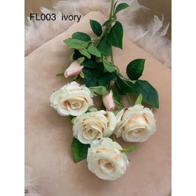 Crenguta 6 trandafiri cod FL003 Ivory