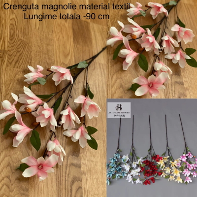 Crenguta magnolie textil roz