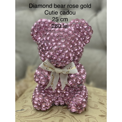 Diamond bear urs cu diamante roz