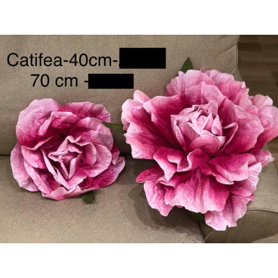 Floare catifea  gigant roz 20 cm