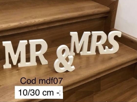 Litere MR & MRS cod mdf07