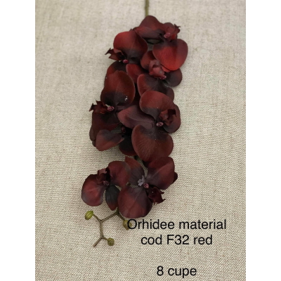 Orhidee material textil Cod f32 Grena