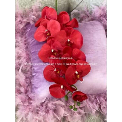 Orhidee material textil Rosu