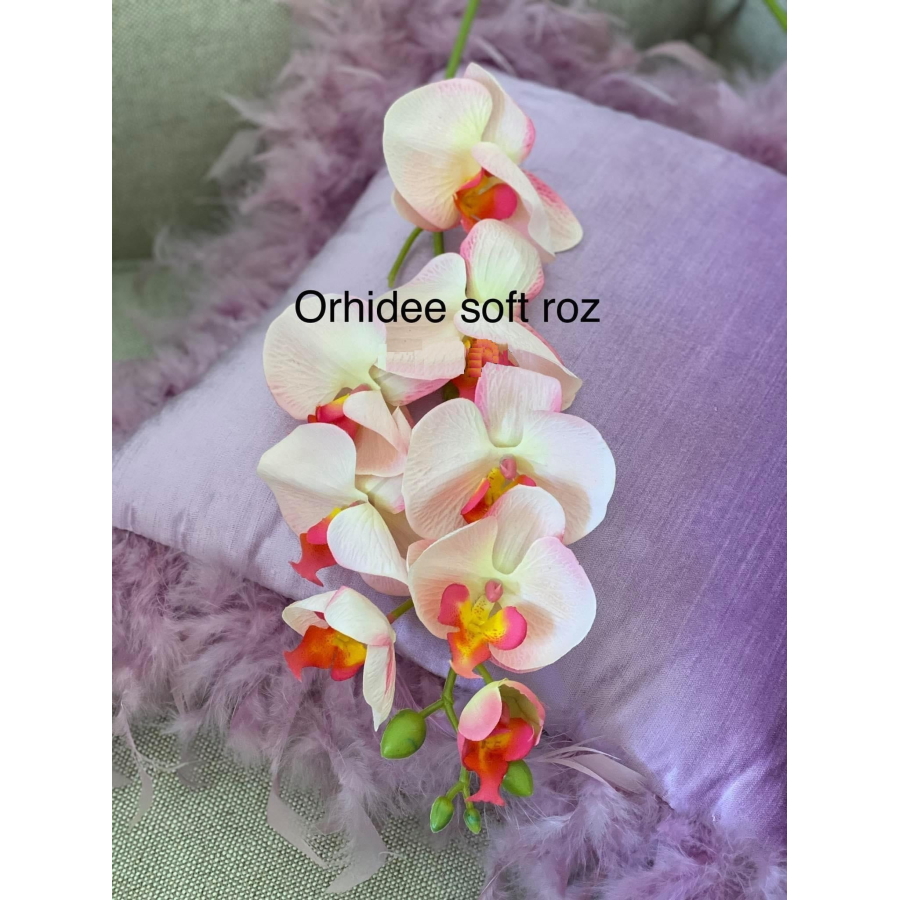 Orhidee material textil Soft touch Roz