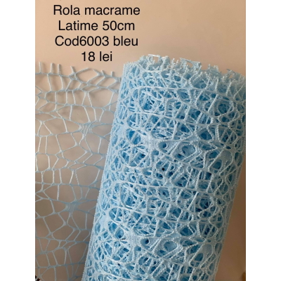 Rola latime 50 cm macrame cod 6003 Bleu