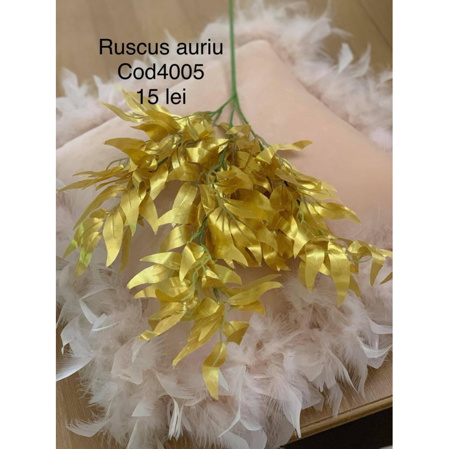 Ruscus artificial auriu cod 4005