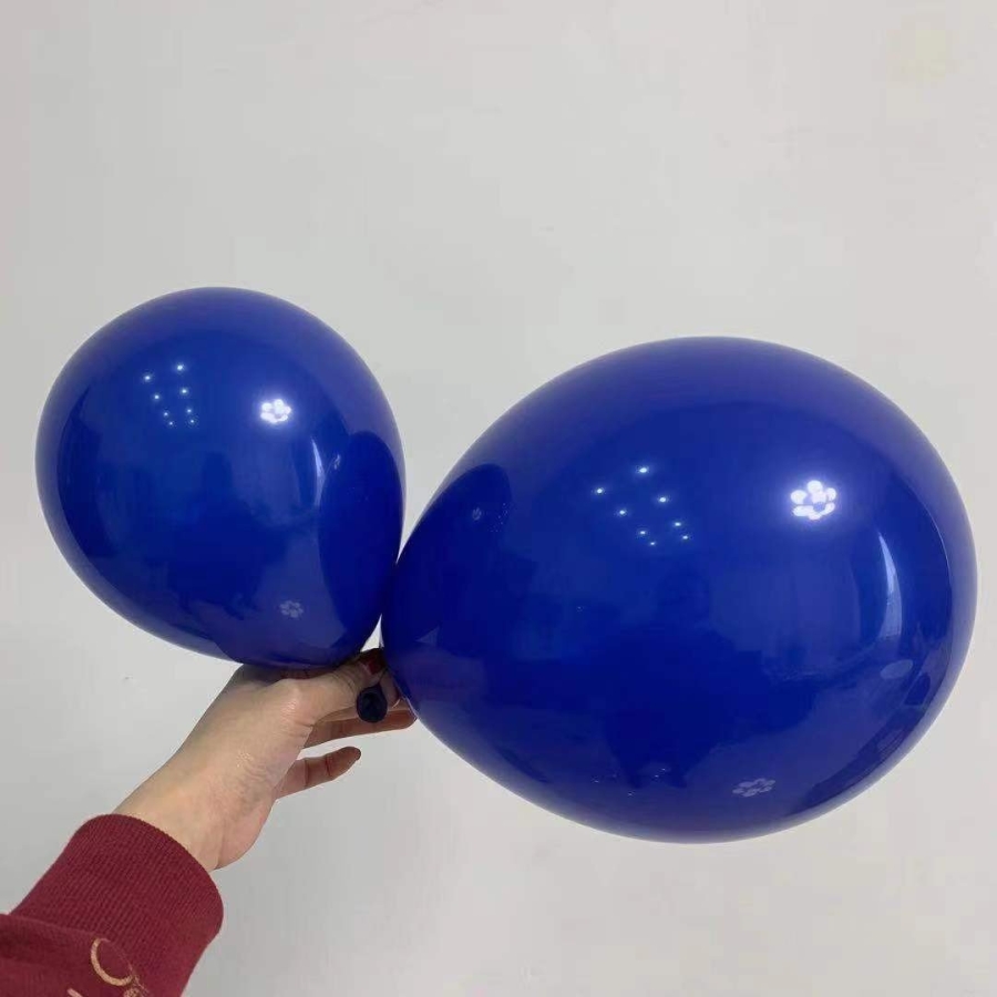 Set 100 baloane latex 26 cm -10 inch albastru regal