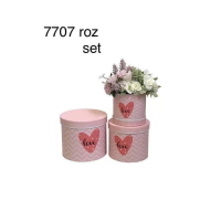 Set 3 cutii cod 7707 roz