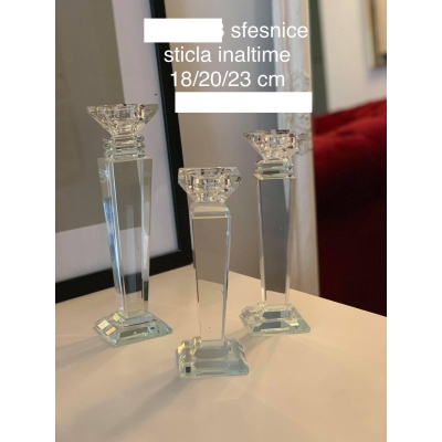 Sfesnic cristal inaltime 23 cm