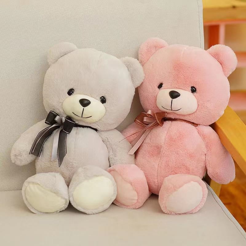 Teddy bear 35 cm Gri pastel