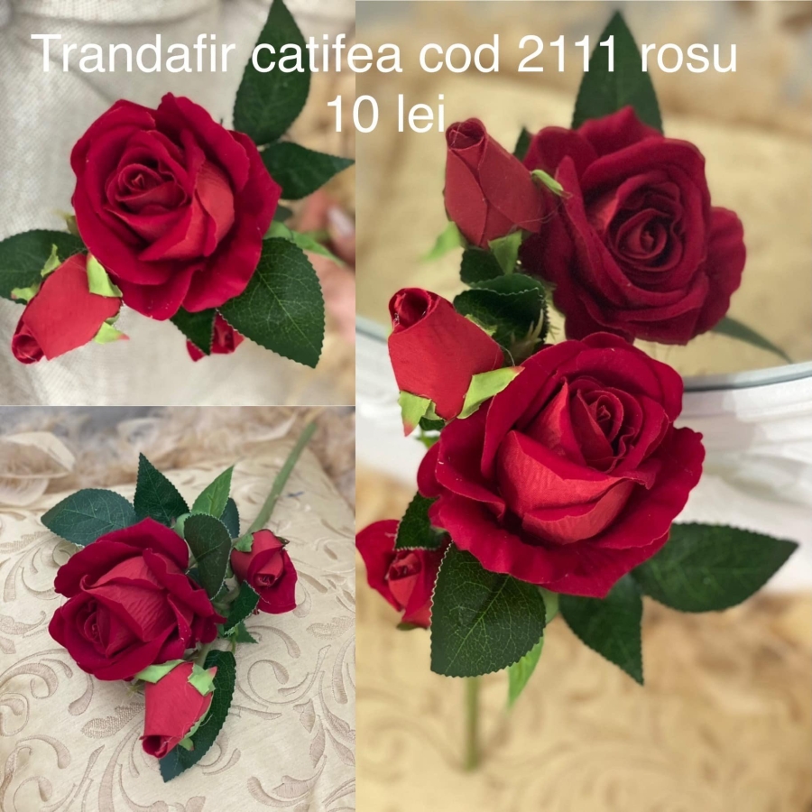 Trandafiri de catifea cod 2111 roșu
