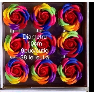 Trandafiri de sapun 10 cm rainbow  Rosu