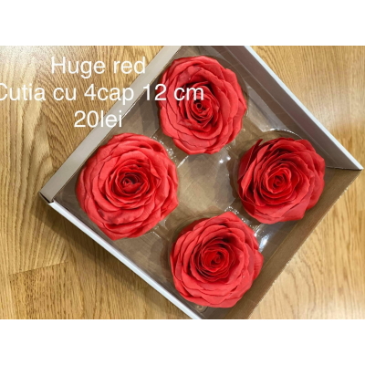 Trandafiri de sapun 12 cm huge red