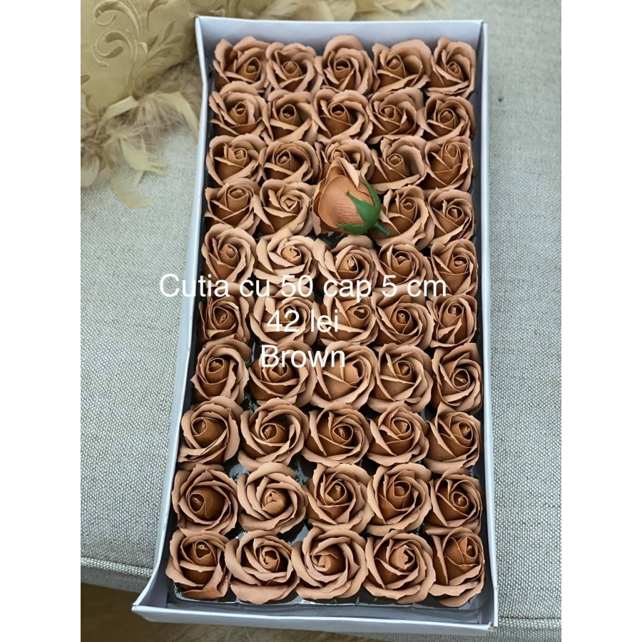 Trandafiri de săpun 5 cm Brown