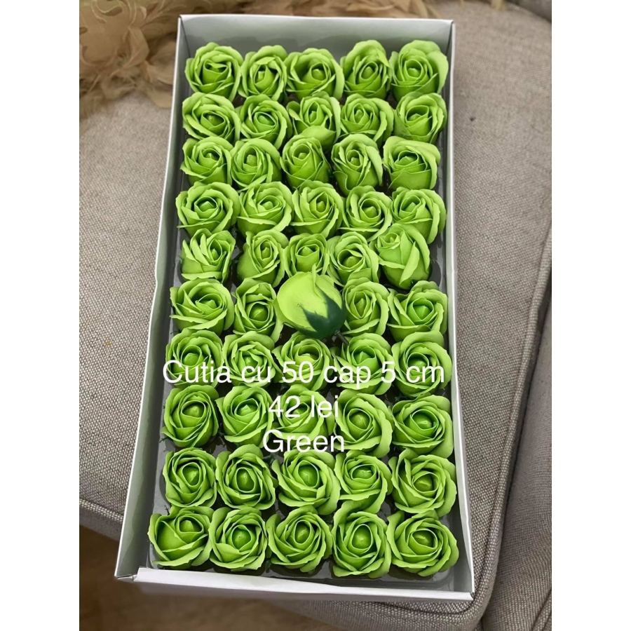 Trandafiri de săpun 5 cm Green
