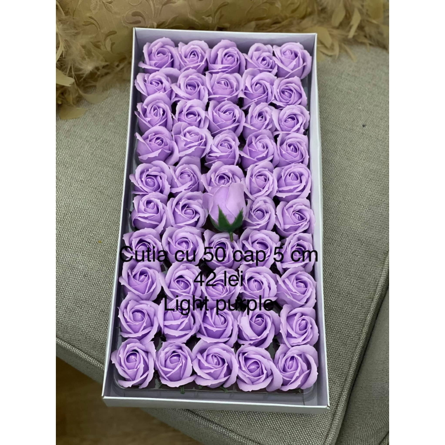 Trandafiri de săpun 5 cm Light purple