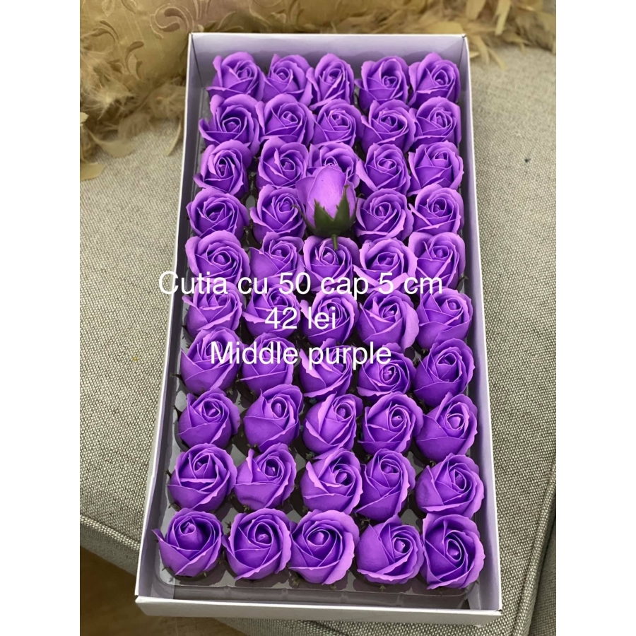 Trandafiri de săpun 5 cm Middle purple