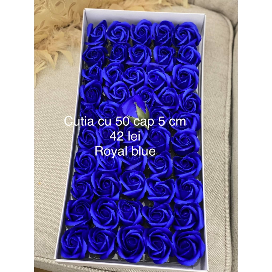 Trandafiri de săpun 5 cm Royal blue