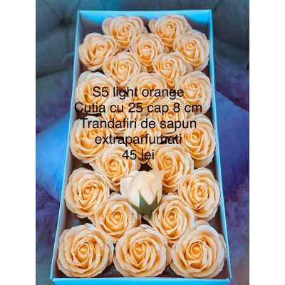 Trandafiri de sapun 8 cm s5  Light orange