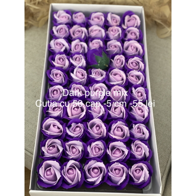 Trandafiri de sapun diametru 5 cm deep purple mix