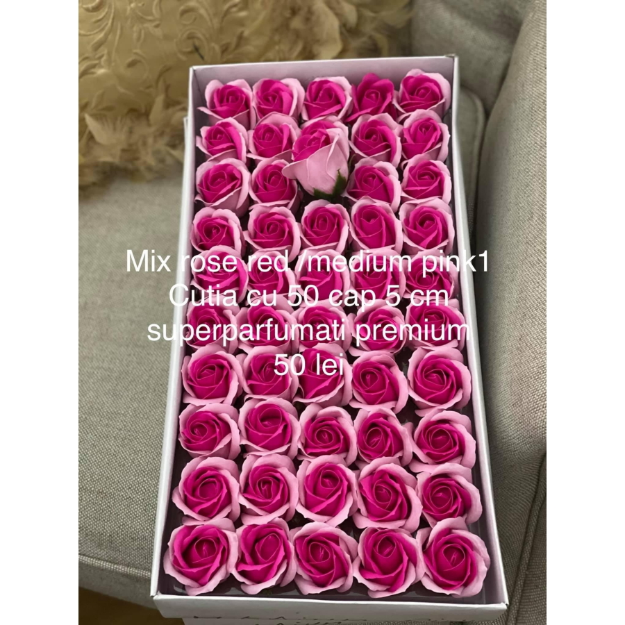 Trandafiri de săpun premii un parfumați mix Rose red/ medium pink