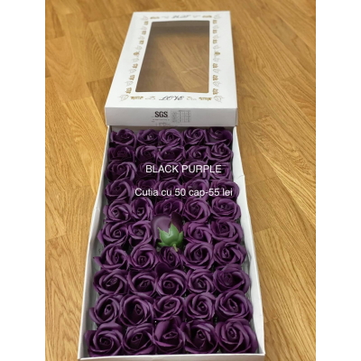 Trandafiri de săpun premium superparfumați Black purple