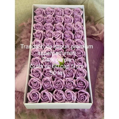 Trandafiri de săpun premium superparfumați Dark purple