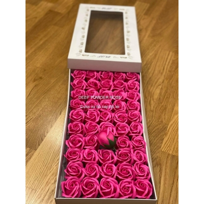 Trandafiri de săpun premium superparfumați Deep Powder roze