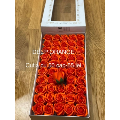 Trandafiri de săpun premium superparfumați Deep orange