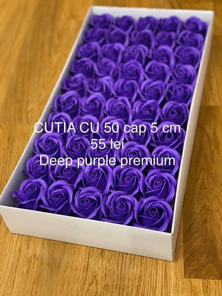 Trandafiri de săpun premium superparfumați Deep purple