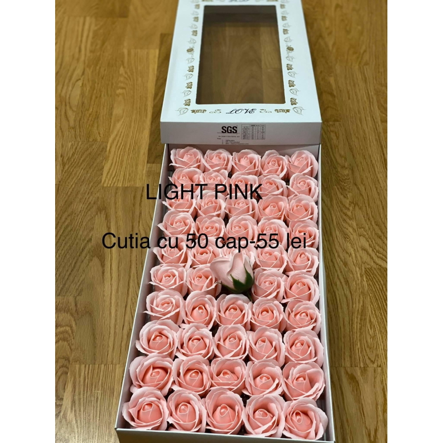Trandafiri de săpun premium superparfumați Light pink