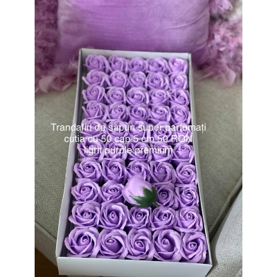 Trandafiri de săpun premium superparfumați Light purple