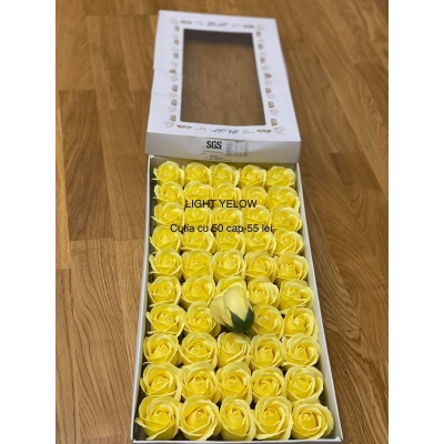 Trandafiri de săpun premium superparfumați Light yellow