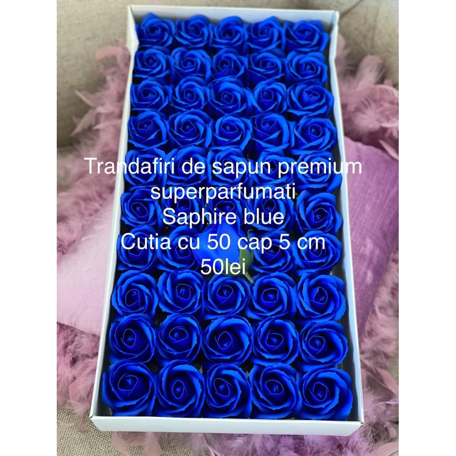 Trandafiri de săpun premium superparfumați Saphire blue