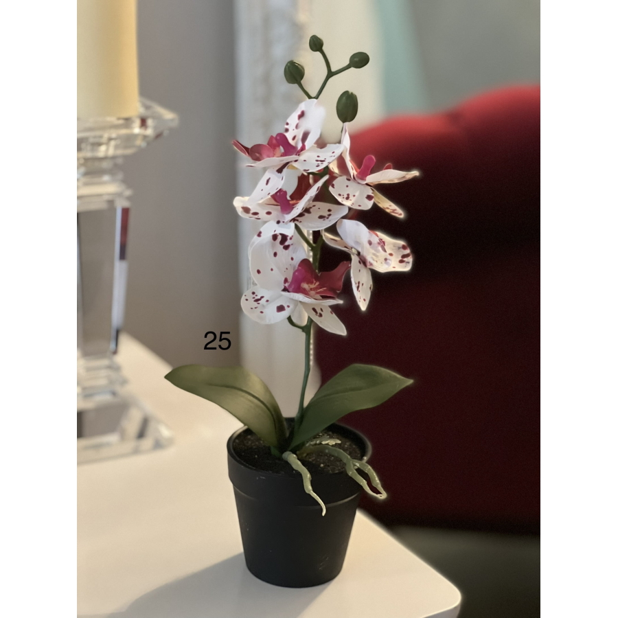 Aranjament orhidee silicon la ghiveci cod FL065/25