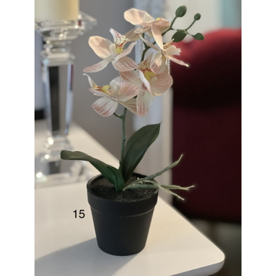 Aranjament orhidee silicon la ghiveci cod FL065/15