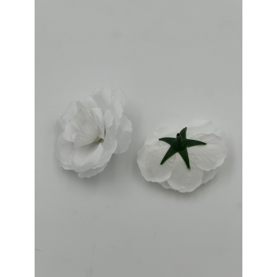 Cap trandafir diametru 7 cm alb pur cod 6018