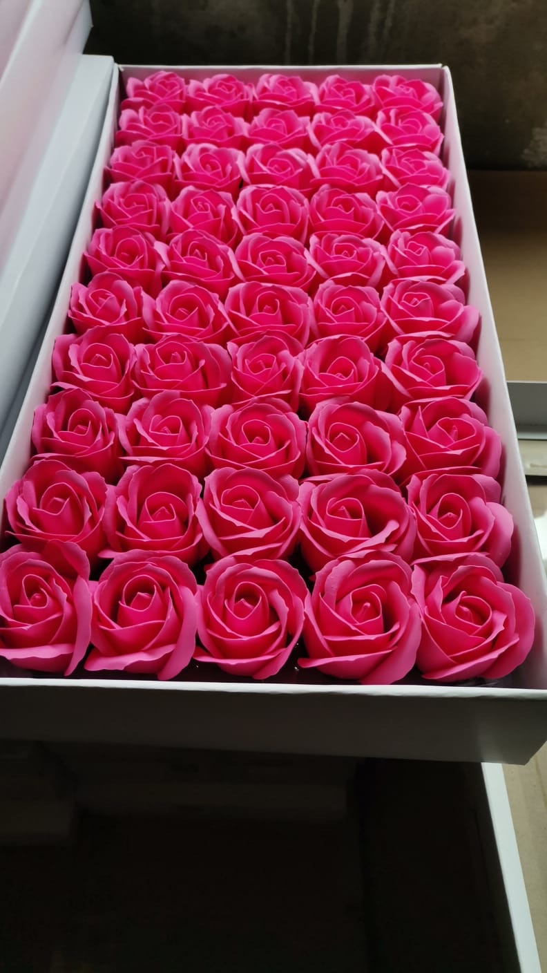 Trandafiri de săpun superparfumat premium 5 cm Deep Pink