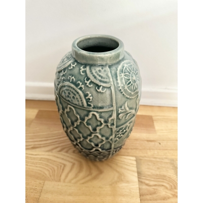 Vaza ceramica turcoaz 26x15 cm