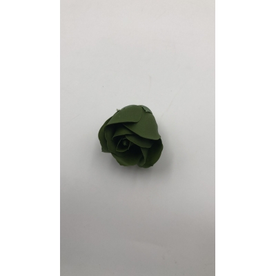 Cap floare sapun trandafir 5 cm blackish green